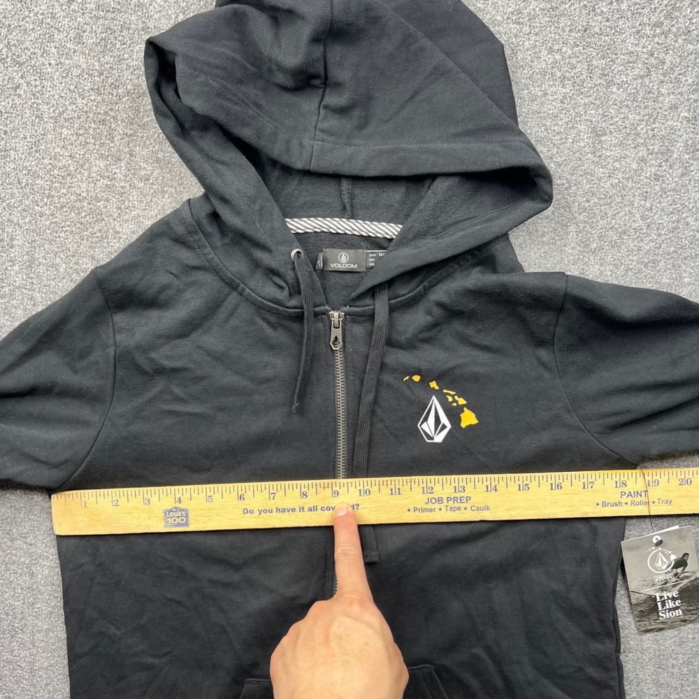 Volcom Sealed Hoodie Womens Medium Black Pineapple Hawaii Live Like Sion Zip Up - Picture 7 of 16